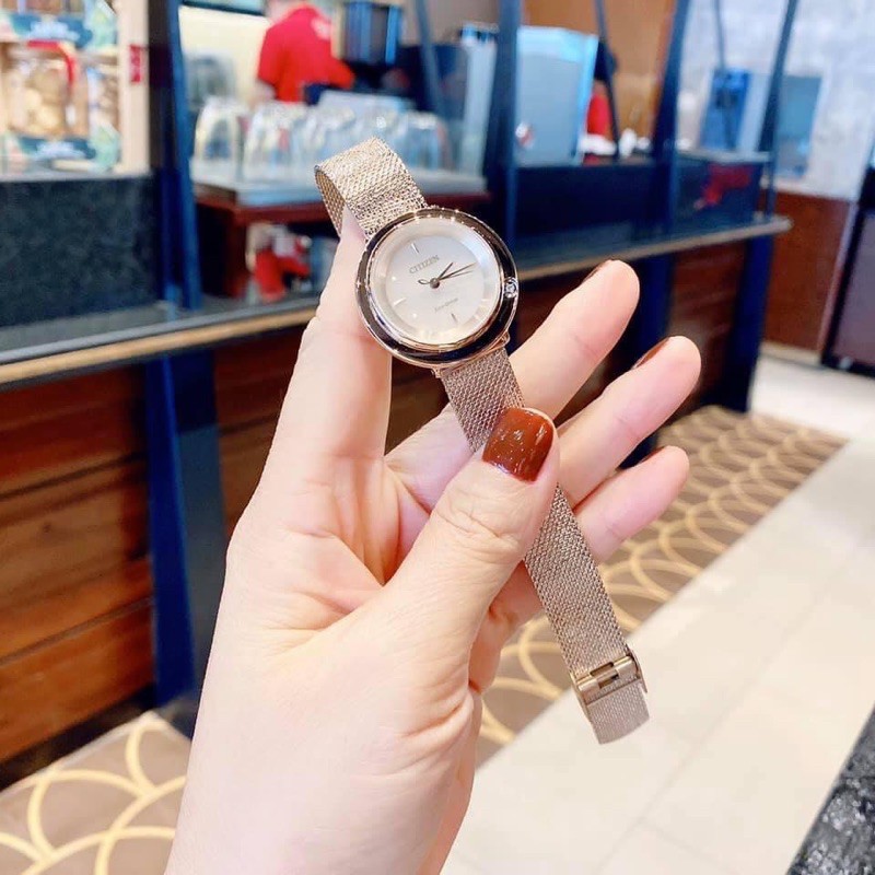 Đồng hồ nữ CitizenaEcoaDriveLAmbilun EM- rose gold