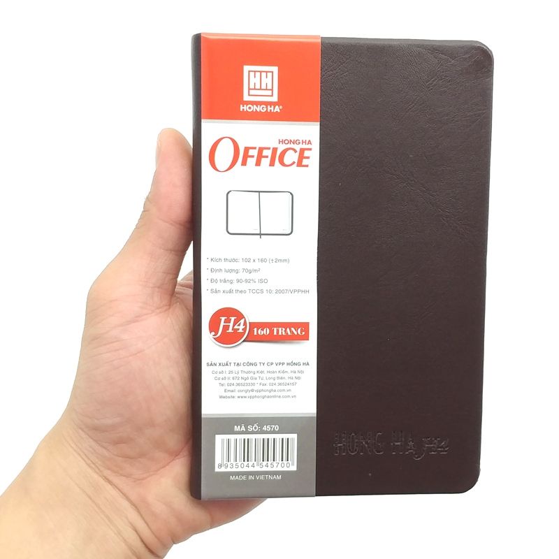 Sổ bìa da cao cấp Hồng Hà H3-H4-H5-H7-H8-A4-A5-sổ lịch