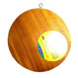 Thớt gỗ me sừn tròn dày dặn kích thước21*21*2.5cm