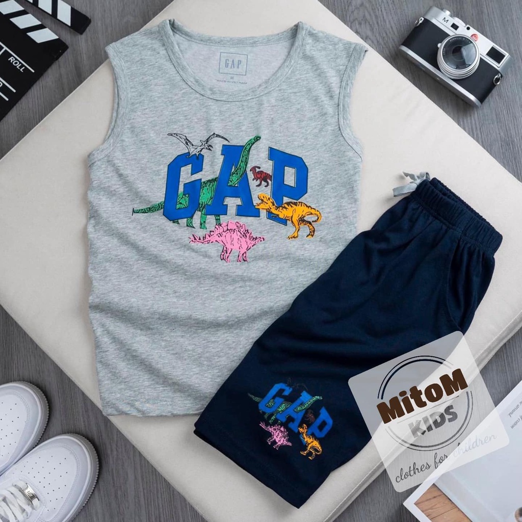 [SALE SỐC] Đồ bộ đại bé trai G.A.P ♥️ FREESHIP ♥️ chất cotton mềm mịn, sát nách size đại, hình không nổ