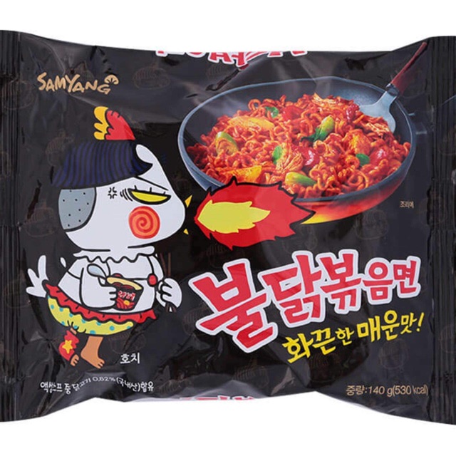 (Lẻ) Mỳ Cay Khô Gà Samyang Hàn Quốc Gói 140g