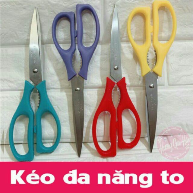 Kéo làm bếp cắt thức ăn đa năng- kéo lệch