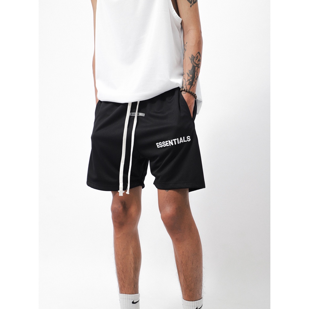 Quần short lửng nam lưng chun, chất thun vải mè cao cấp, phong cách streetstyle cá tính 10110