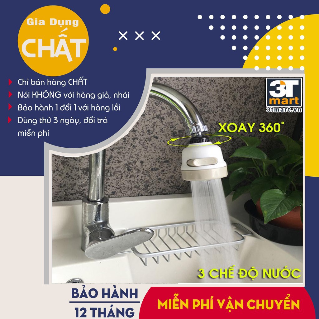 ĐẦU VÒI NỐI RỬA BÁT TĂNG ÁP XOAY 360 ĐỘ