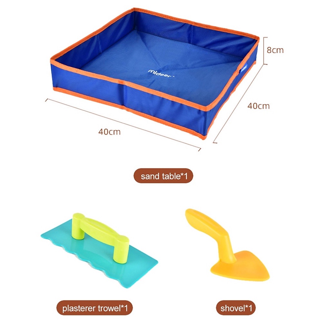 Bộ Đồ Chơi Cát Động Lực Ma Thuật Kèm Khuôn – Mideer Magic Sand Play Set