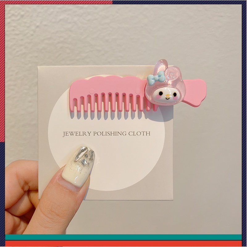 Kẹp Tóc Hình Lược Nhỏ Sanrio Yugui Dog Kuromi Cho Bé Gái