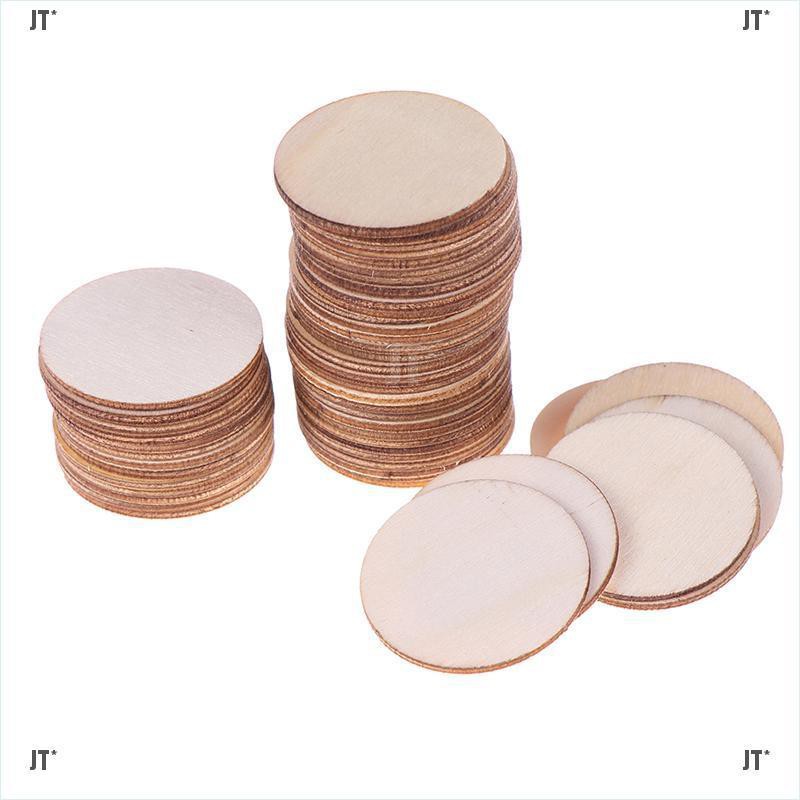 Bộ 50 Miếng Gỗ Tròn Chất Lượng Cao