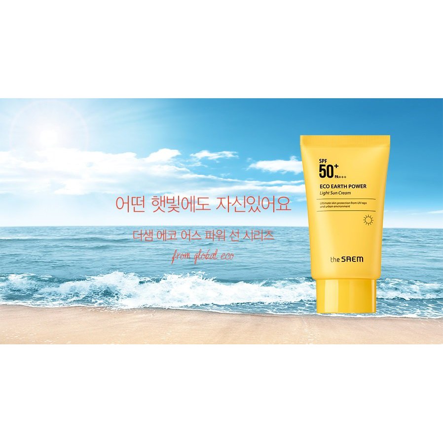 [Mẫu Mới] Kem chống nắng THE SAEM Eco Earth Sun Cream Ex 50ml