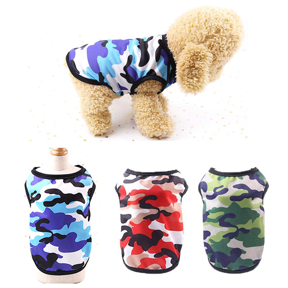 Áo thun mềm mại thoáng khí in rằn ri nhiều màu cho thú cưng size XS-2XL tùy chọn