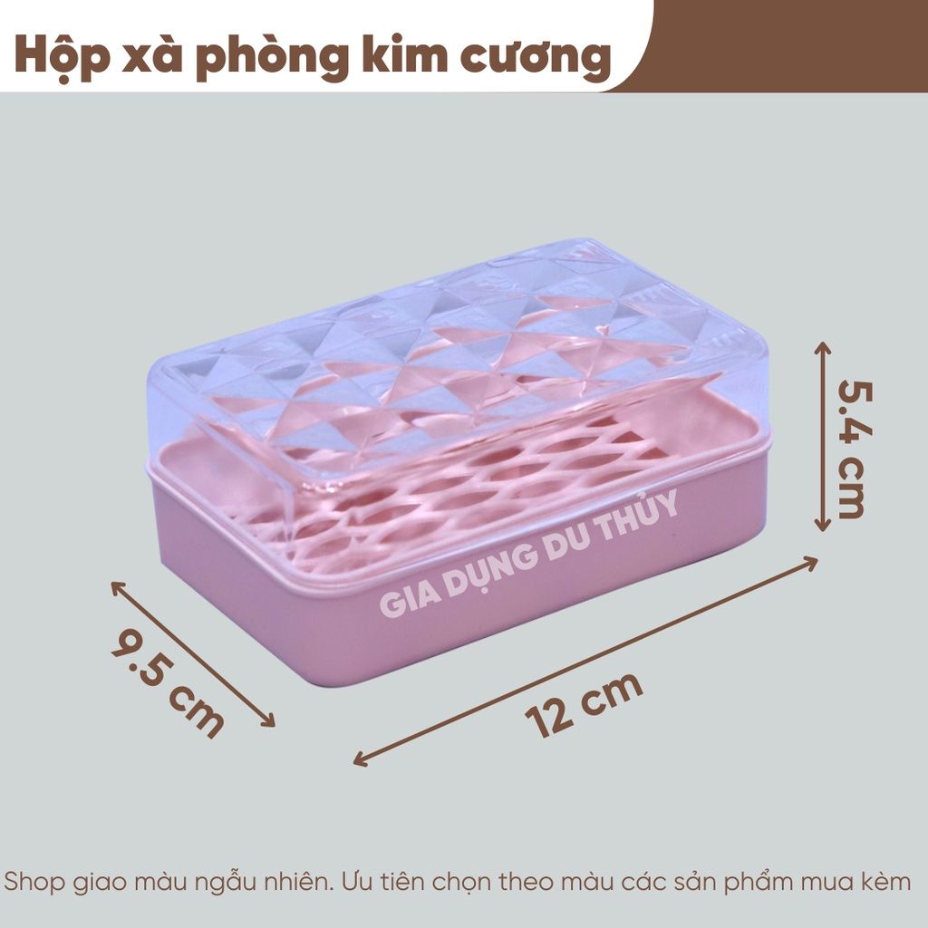 Hộp Đựng Xà Phòng Có Nắp Đậy Bằng Nhựa Cứng, 5 Màu Sắc, Dùng Trong Nhà Tắm, Nhà Vệ Sinh, Bếp Gia Đình Tiện Lợi