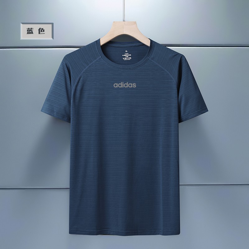 ADIDAS Áo Thun Nam Tay Ngắn Cổ Tròn Có In Hình Thời Trang Phong Cách