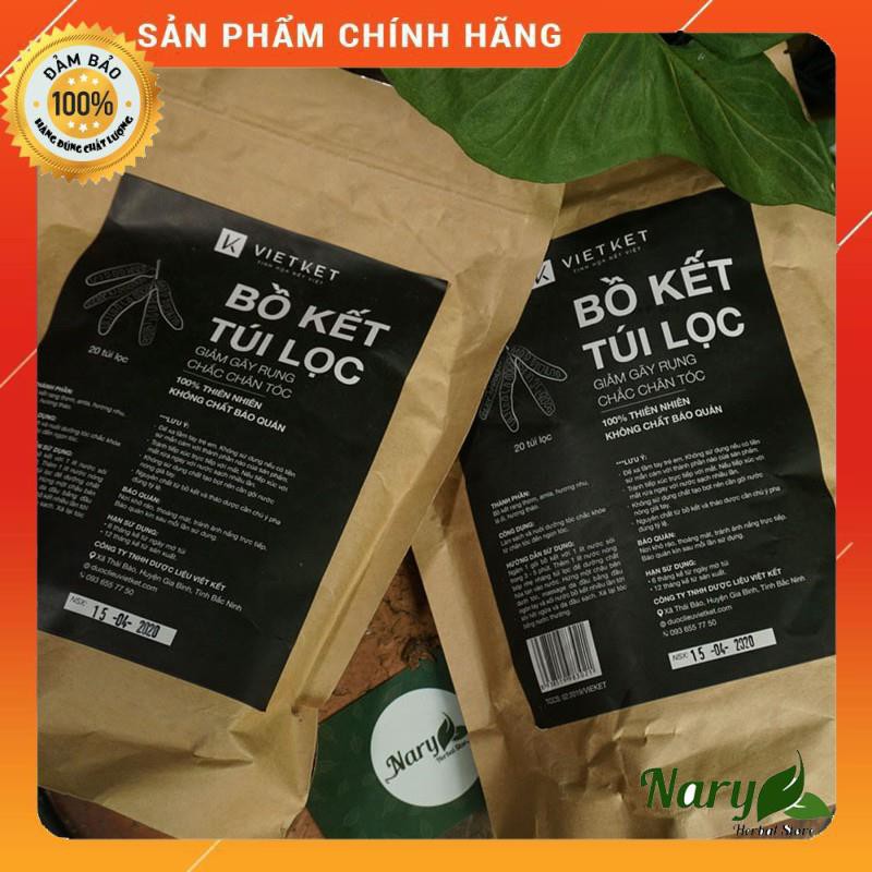 Túi Lọc Dầu Gội Bồ Kết Vietket🍀 FREESHIP ️🍀 Dầu Gội Giảm Rụng Tóc - 20 Gói