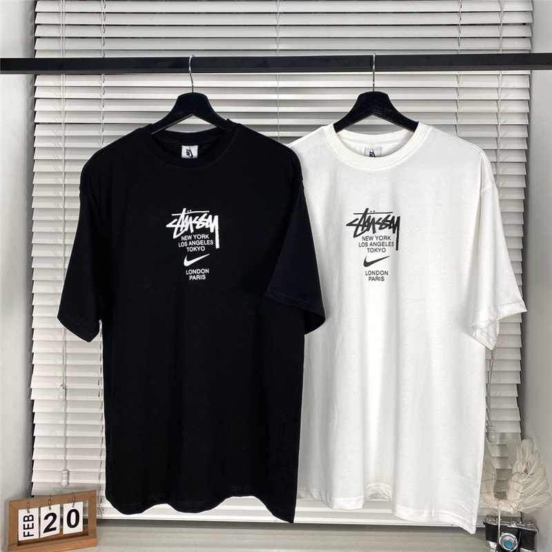 Áo thun 902# ngắn tay in chữ Stussy thời trang