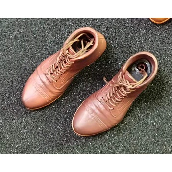 Đôi Giày Da Cao Su Màu Nâu Cho Mô Hình Nhân Vật 12'' 1/6