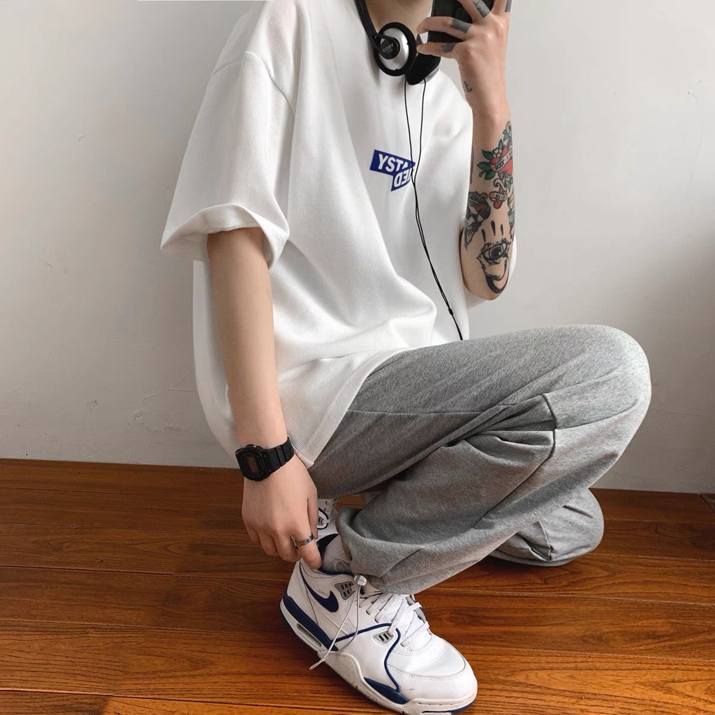 Áo thun phông tay lỡ nam nữ form rộng unisex ATL 233