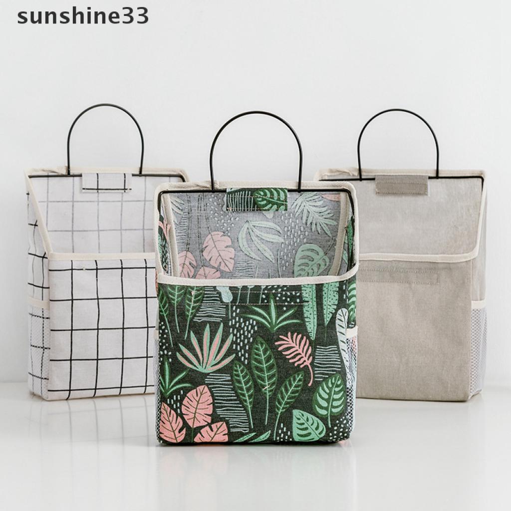 Giá Đỡ Sách / Tạp Chí Treo Tường Bằng Vải Lanh Cotton