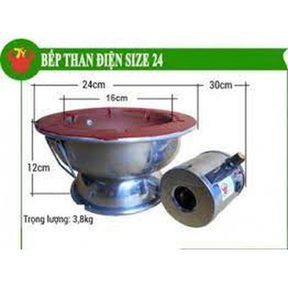 Bếp than điện size 24cm Trí Việt