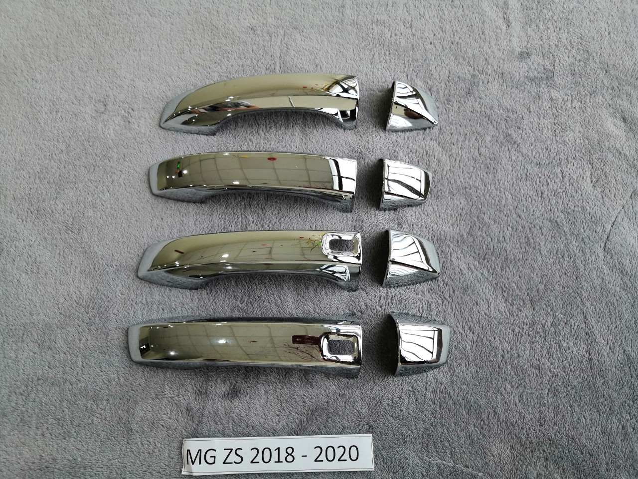 [Ảnh thật] Ốp hõm cửa ngoài, Ốp tay nắm ngoài MG ZS 2018-2020 màu bạc/Silver