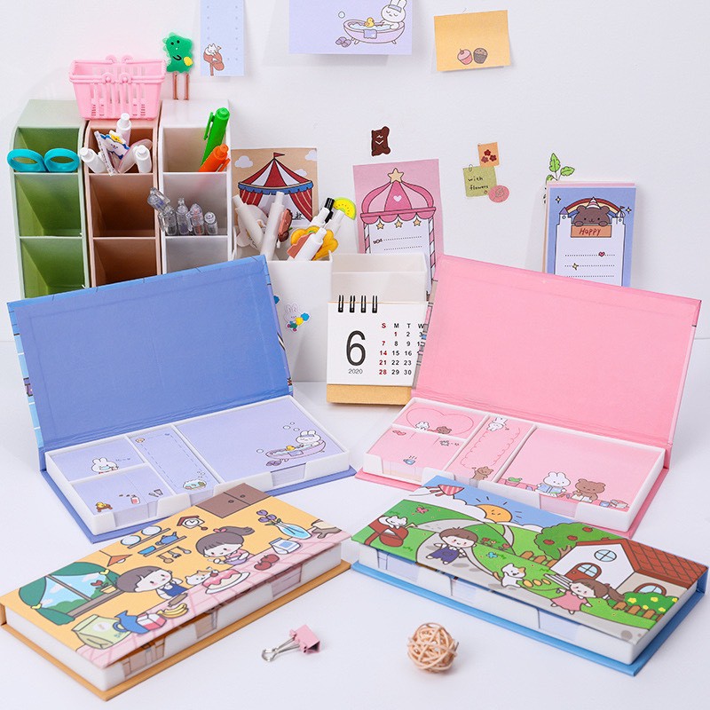 [CÓ SẴN] Set Giấy Note Nhiều Mẫu Dễ Thương, Giấy Note Cổ Trang, Galaxy Các Loại