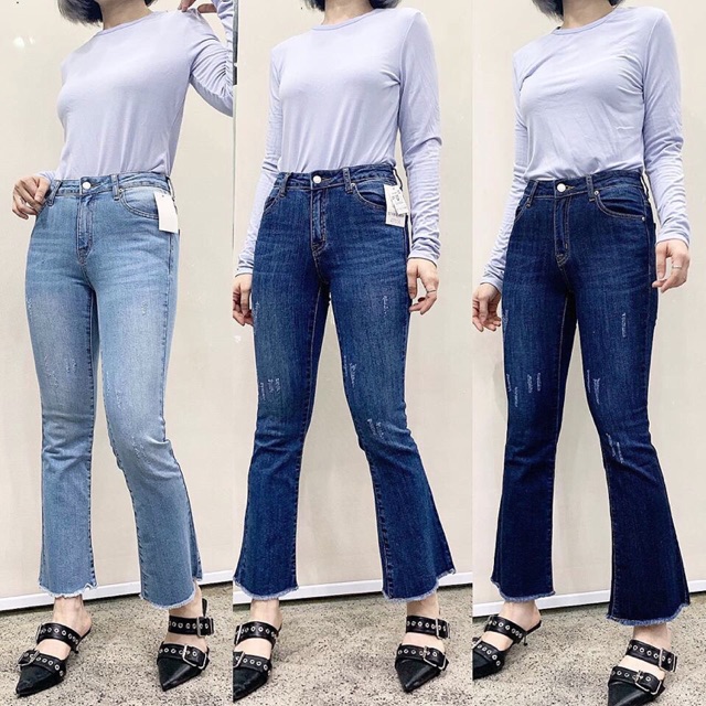 Quần loe ngố xước lai tua Uban 92