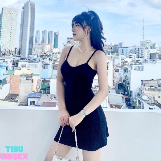 [HOT] (ảnh thật) Đầm body 2 dây sexy , Váy ôm nữ cúp ngực (Có mút) thun gân sang chảnh tôn da