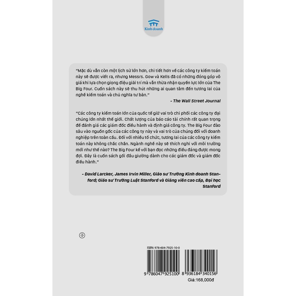 Sách - The Big Four - 4 Đại Gia Kiểm Toán: Deloitte - PwC - EY - KPMG | BigBuy360 - bigbuy360.vn