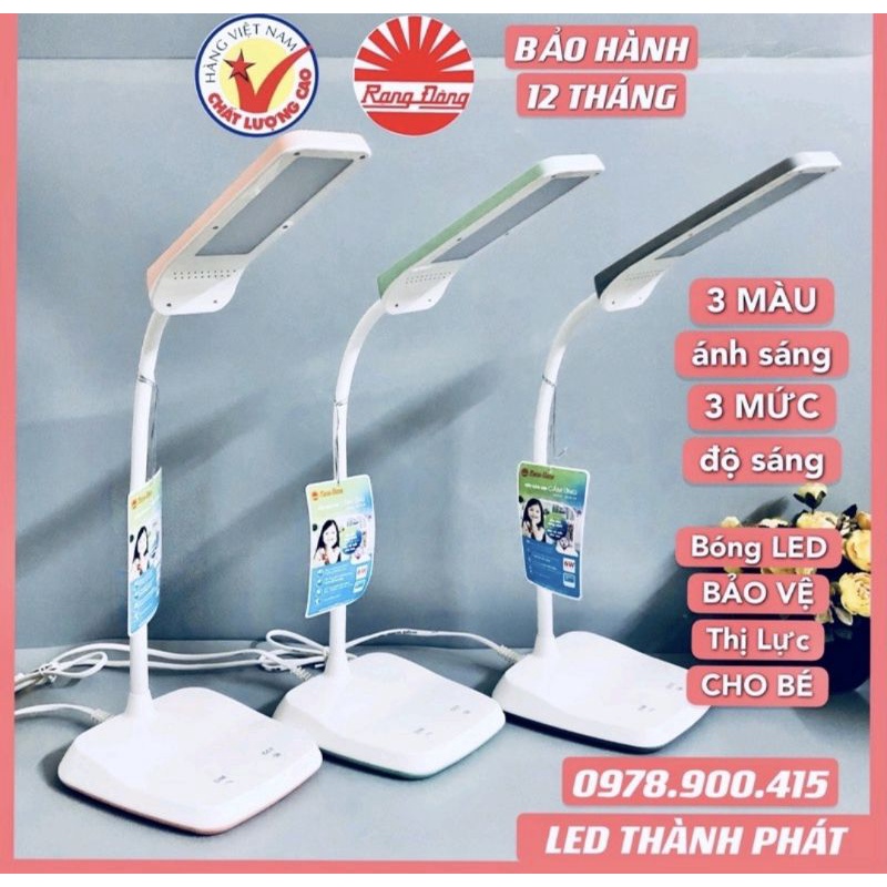 [Đèn học đèn chống cận bảo vệ thị lực Rạng Đông đèn led bảo hành 2 năm