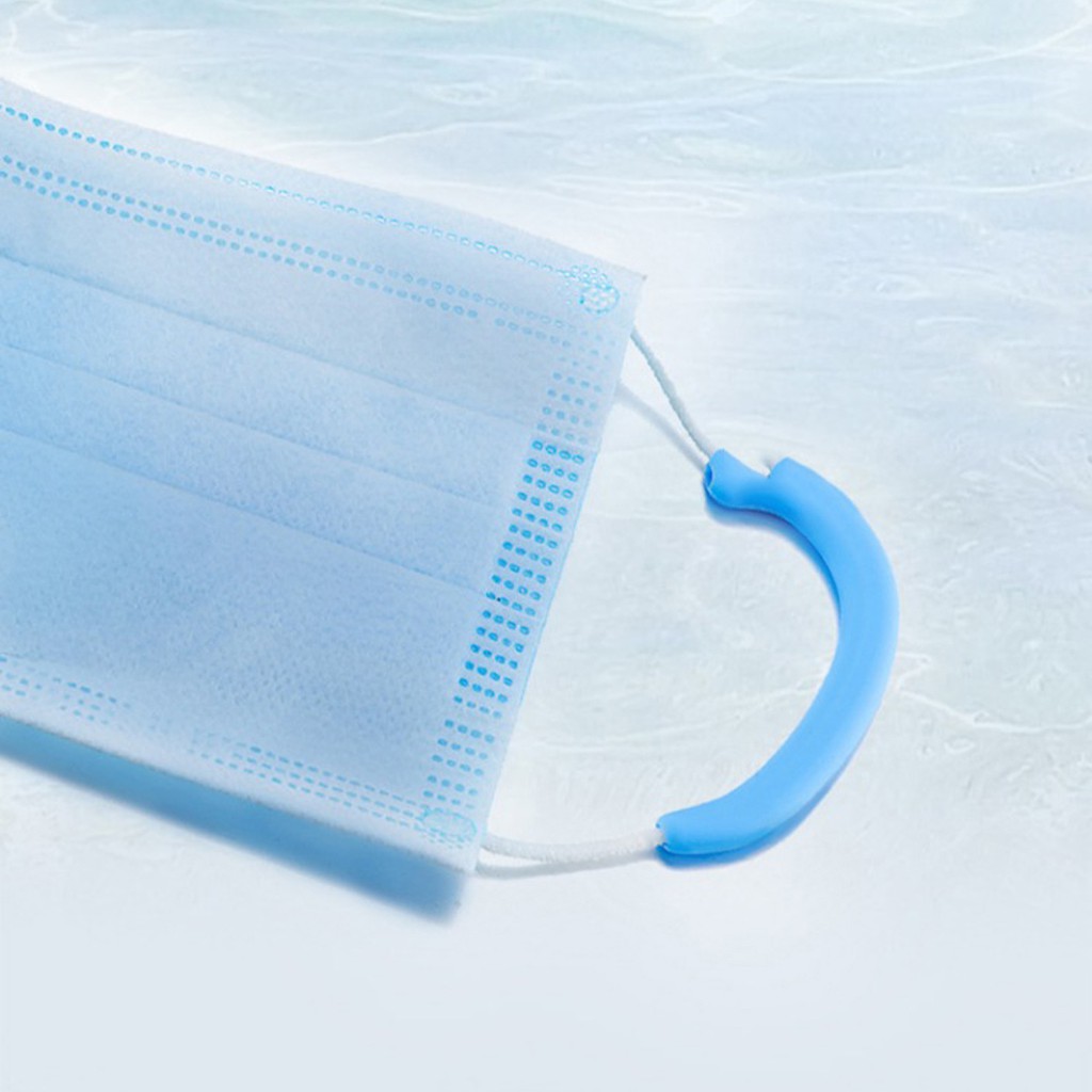 Quai silicone đeo dây khẩu trang chống đau vành tai chống hằn đỏ, có rãnh giữ gọng kính không rớt - PK114