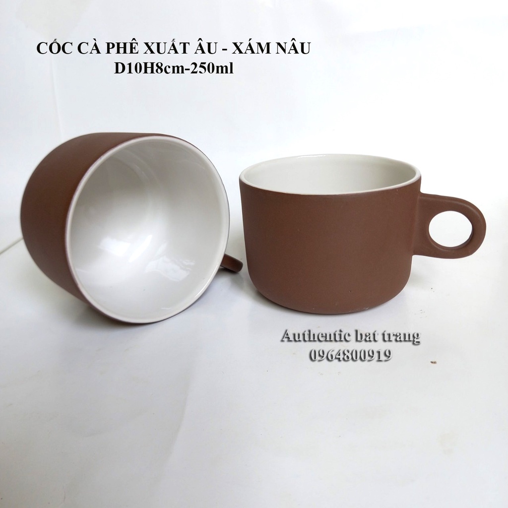 "HOT" Cốc cà phê cao cấp D10*H8cm250ml-Hãy thưởng thức cà phê theo chuẩn phong cách Châu Âu- Authentic Bat trang