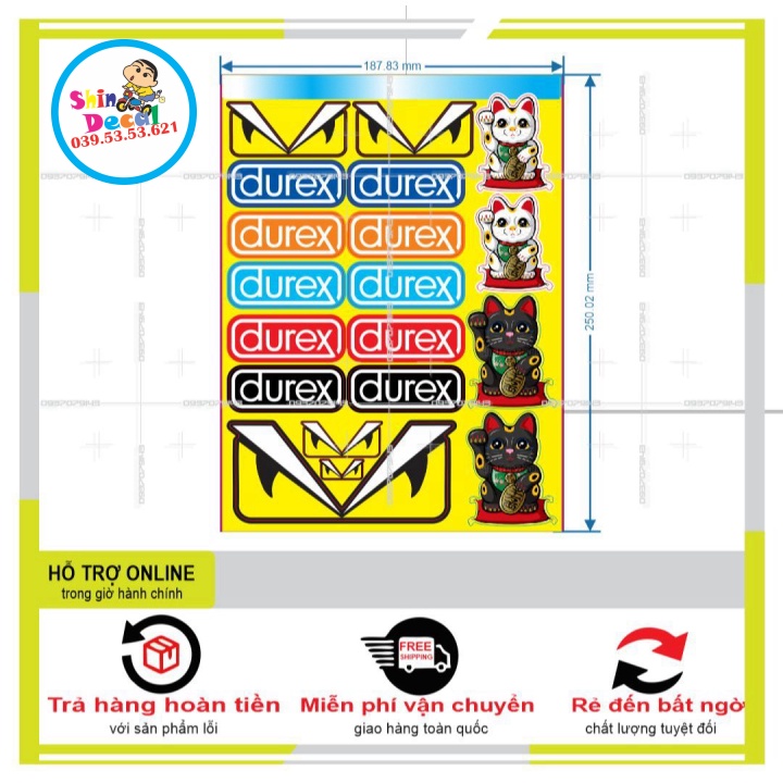 LOGO STICKER DÁN XE MÁY M36 - SHINDECAL2