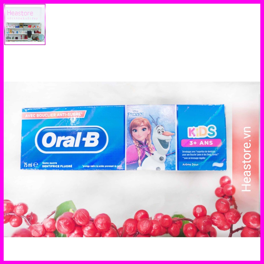 KEM ĐÁNH RẮNG ORAL- B KID HÌNH DISNEY FROZEN 3+ 75 ML