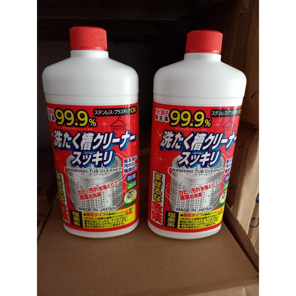 Nước tẩy lồng máy giặt 550ml Nhật Bản hàng NỘI ĐỊA NHẬT BẢN
