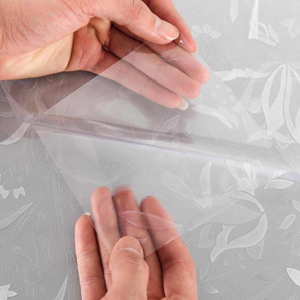 Lớp phim cách nhiệt chống thấm nước dạng nhám họa tiết hoa 3D 100x45cm dán kính