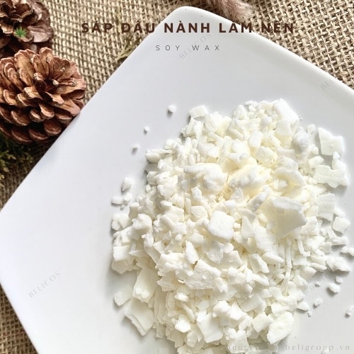 Sáp đậu nành làm nến 250gram 100% thiên nhiên, an toàn, ít co ngót cho bề mặt nến phẳng