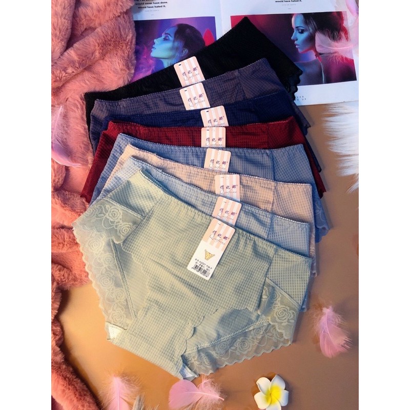 Quần Lót su Ren cạp cao Siêu mịn - Quần chip đúc su M2207