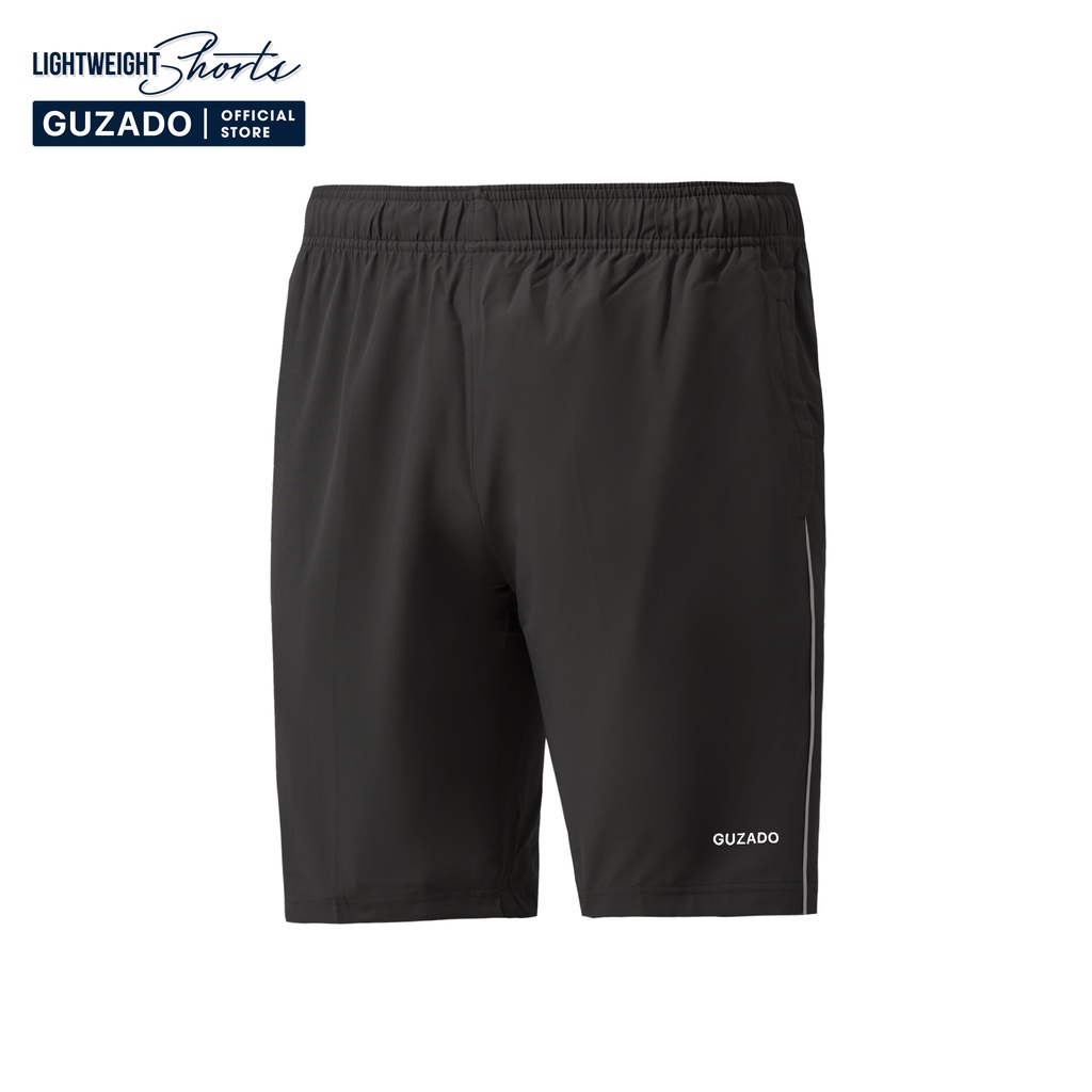 Quần Short Gió Nam Guzado(4 Màu), Vải Mềm Mịn, Siêu Nhẹ, Dáng Thể Thao, Vận Động Thoải Mái QSG2202