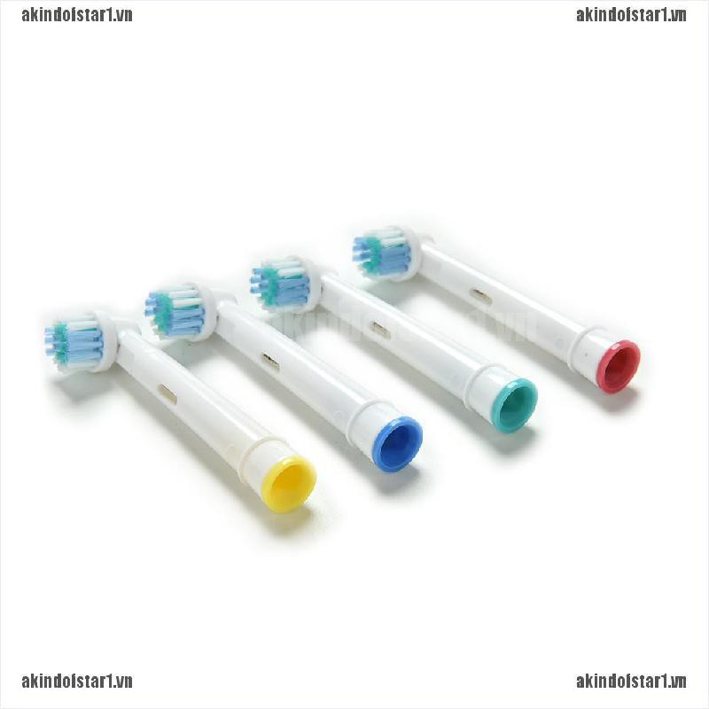 Set 4 Đầu Bàn Chải Đánh Răng Điện Eb17-4 Thay Thế Cho Braun Oral