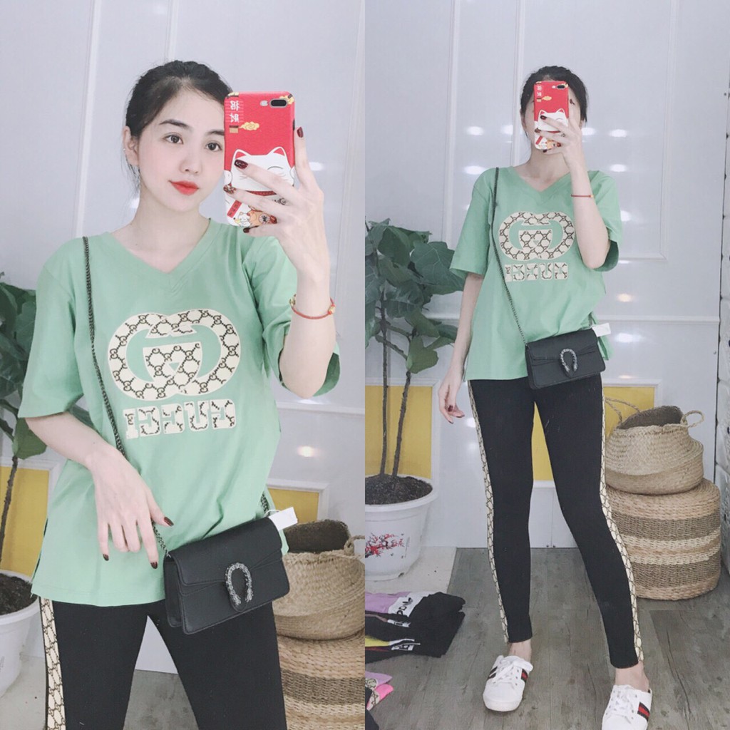 Đồ bộ nữ đẹp, quần áo mặc nhà cotton quần dài tay ngắn, chất thun mềm mại, co giãn tốt A009 | BigBuy360 - bigbuy360.vn