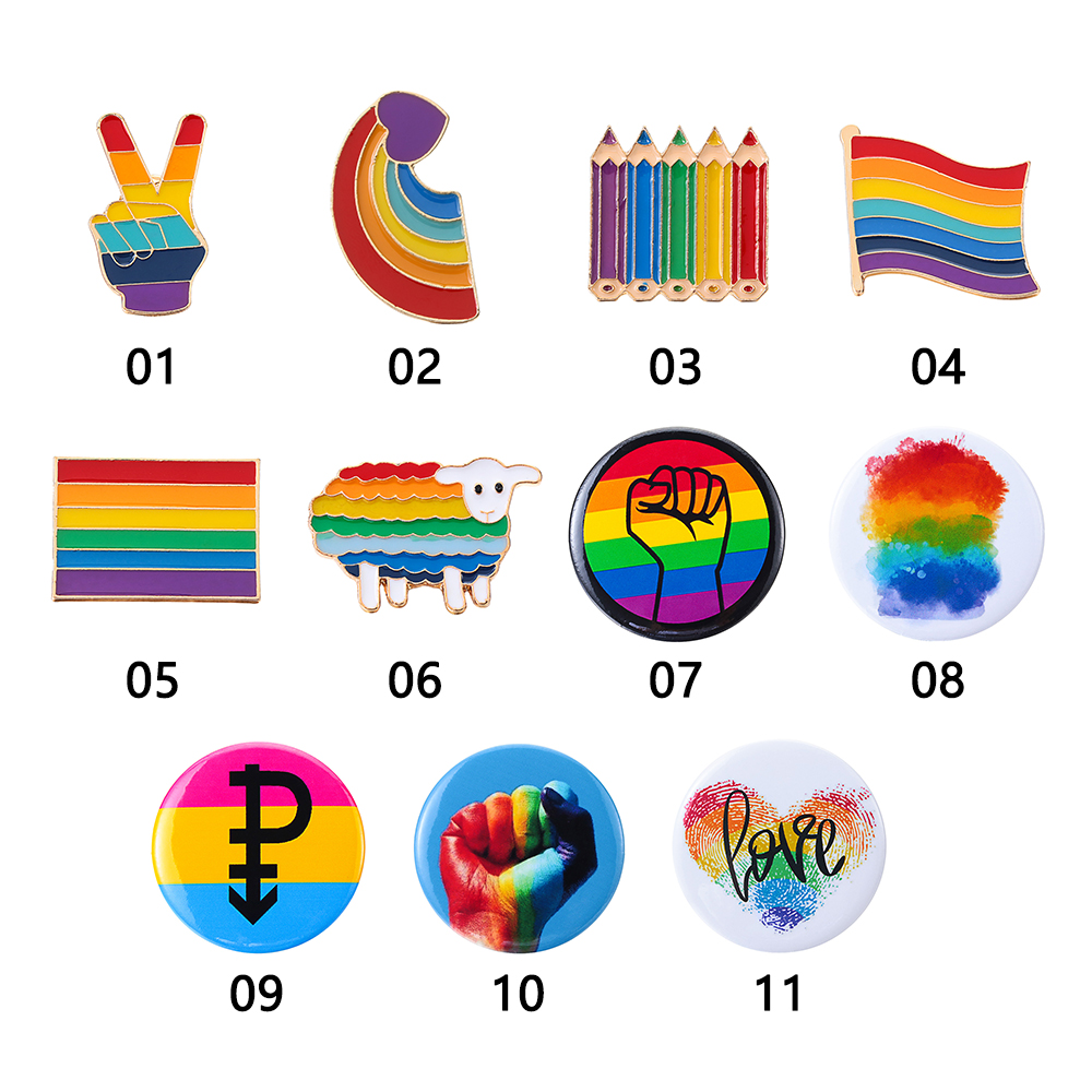 Trâm Cài Áo Hình Cầu Vồng Mihan1 Thời Trang