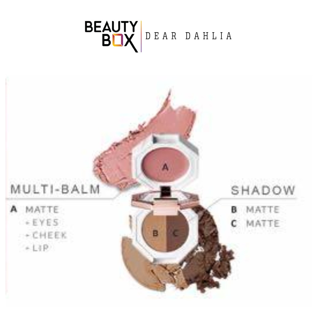 Màu Mắt Trang Điểm Dear Dahlia Paradise Dual Palette [Match] Multi-Ba Lm &amp; Eye Shadow Trio 4G