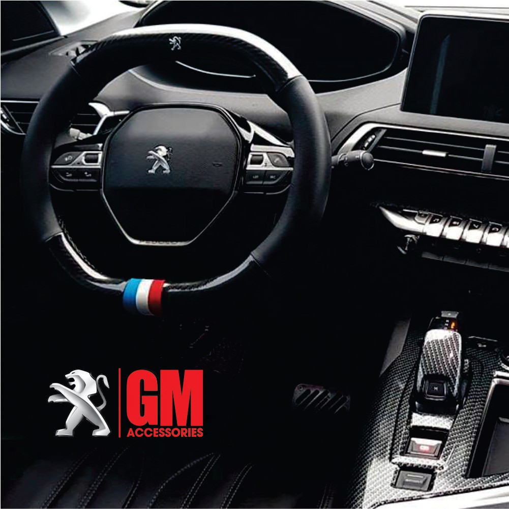 Bọc vô lăng cờ pháp, bao tay lái Peugeot, trang trí vô lăng, bọc vô lăng Peugeot