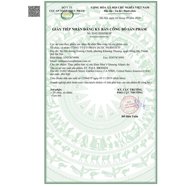 Sâm Alipas Platinum  - Tăng cường sinh lý nam