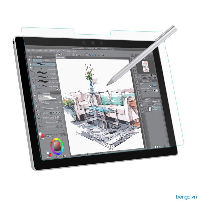 Dán màn hình Microsoft Surface Pro 9/ Pro 8/ Pro X/Pro 7+/7/6/5/4 Paper-like chống vân tay