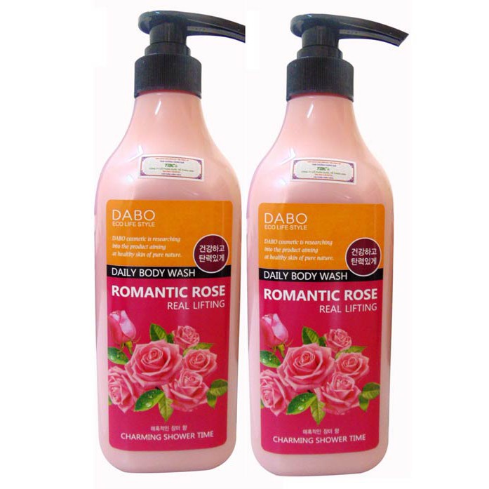 Sữa tắm hoa hồng thơm lâu, trắng da, sạch nhờn DABO ROSE hàn quốc 750ml/Chai- HÀNG CHÍNH HÃNG