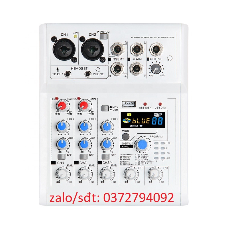 Combo MIXER E4 Bluetooth Và Micro Takstar PC K320 karaoke thu âm livestream
