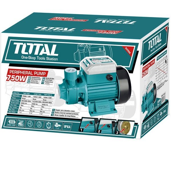 Máy bơm nước 750W (1HP) Total TWP17506