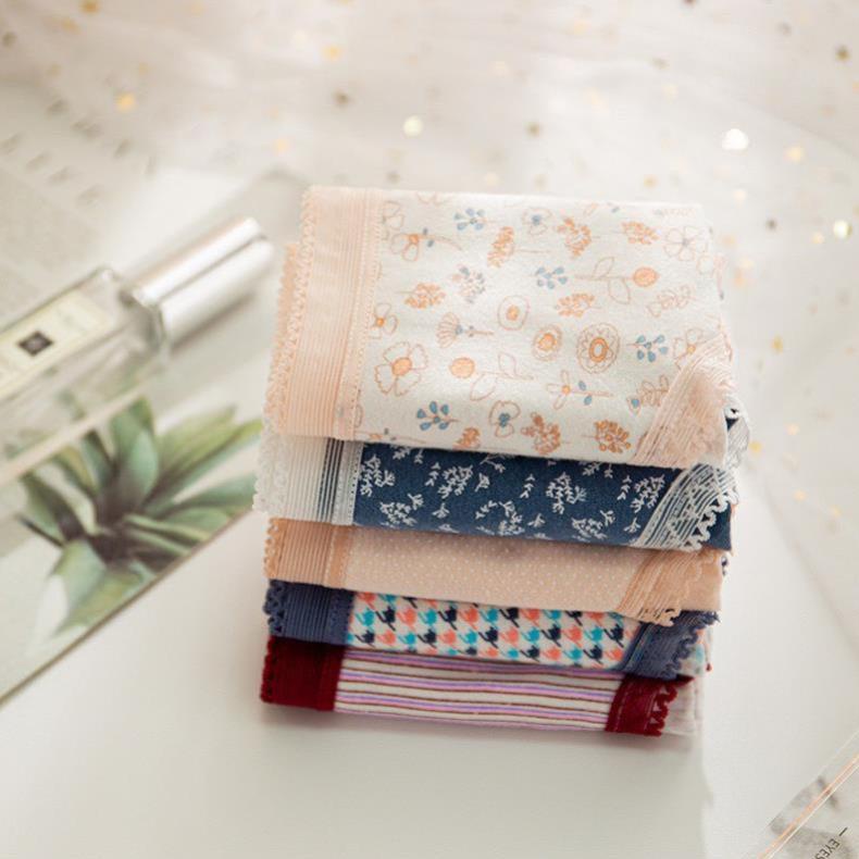 Quần Lót Nữ Cotton Nâng Mông Trẻ Trung Gợi Cảm Phối Hoạ Tiêt Ms 0742