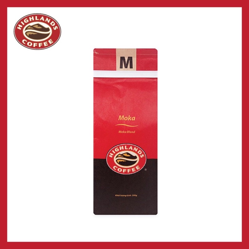 GÓI 200g Cà phê rang xay MOKA HIGHLANDS COFFEE