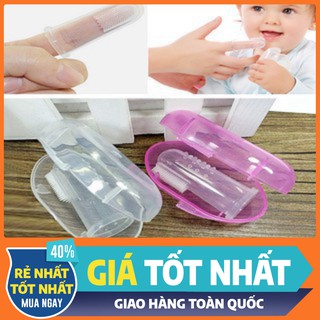 Dụng cụ đánh răng, đánh tưa lưỡi cho bé