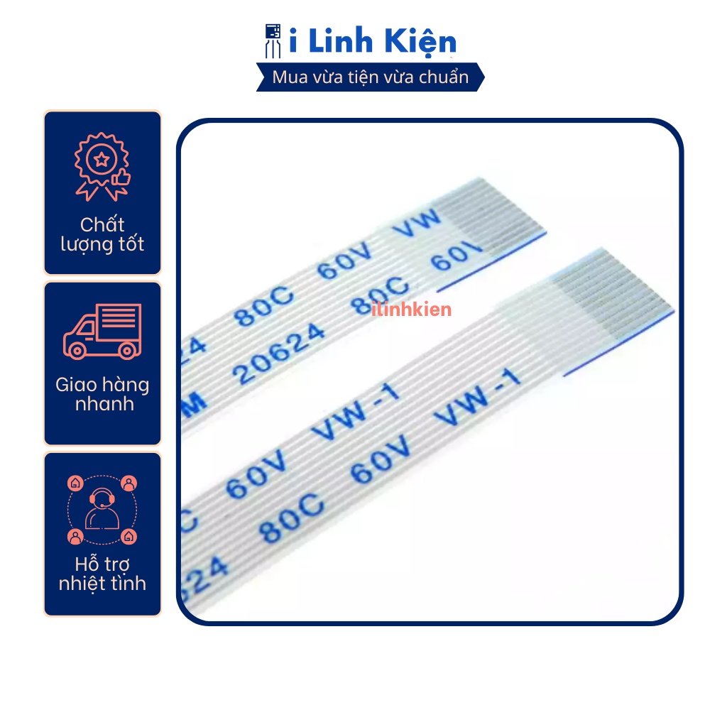 Cáp FFC 20P thuận 0.5mm dài 20cm